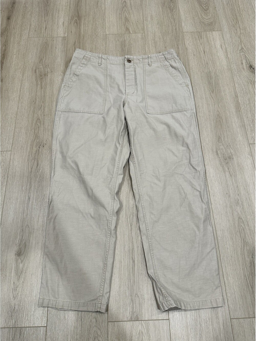 Wallace & Barnes Military Utility Fatigue Camp Pants 38x30 Mens Beige